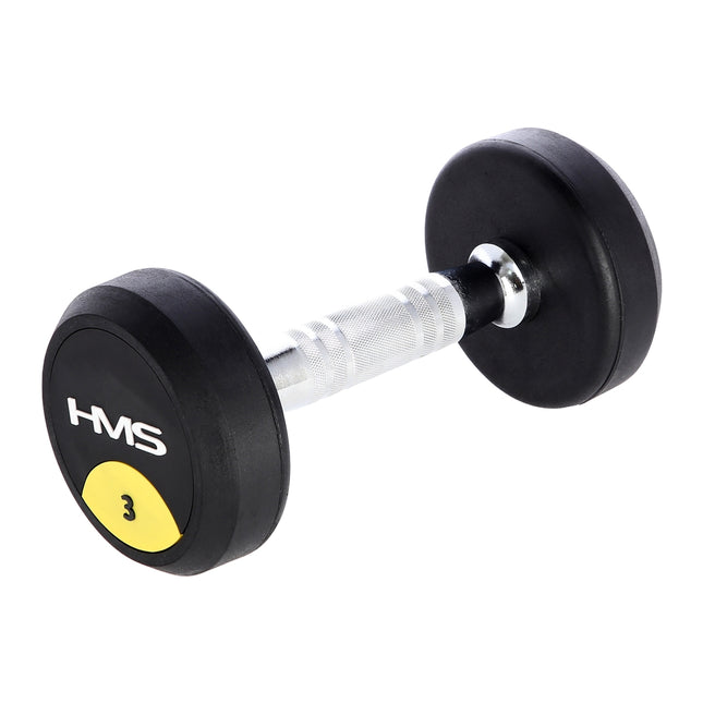 Haltère en caoutchouc de 3 kg - Équipement de gym à domicile