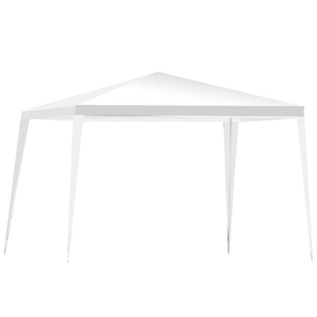 3x3m Outdoor-Pavillon mit Heringen und Seilen, Weiß