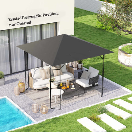 Toile de remplacement pour pavillon 3x3m, hydrofuge, UPF30+