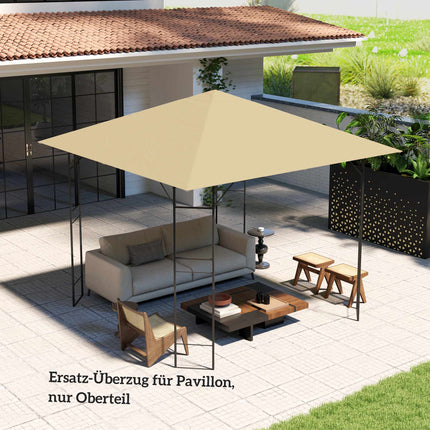 Toiture de remplacement pour pavillon 3x3m, résistante à l'eau, UPF30+