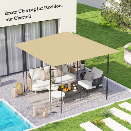 Toiture de remplacement pour pavillon 3x3m, résistante à l'eau, UPF30+