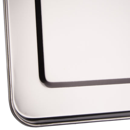 3x plateaux de service en acier