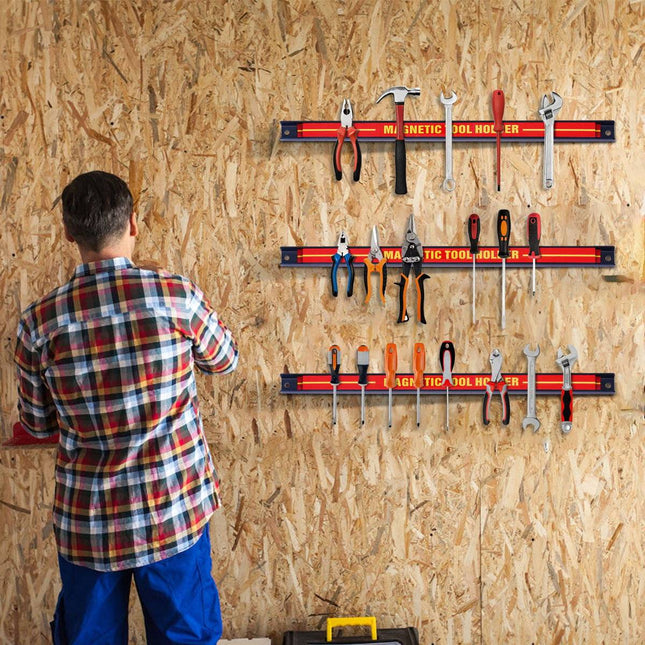 3 x porte-outils magnétique mural, ensemble de bandes magnétiques, bande magnétique 46 cm