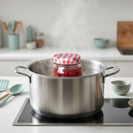 Ensemble de pots à confiture en verre de 400 ml - Couvercles hermétiques à visser