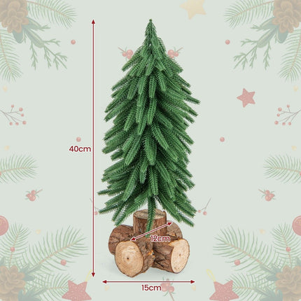 Sapin de Noël artificiel de table de 40 cm de haut avec 200 pointes de branches