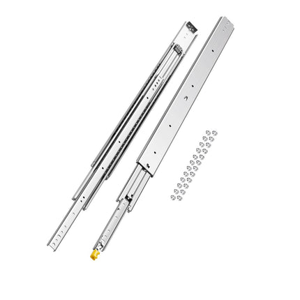 40 in Locking Full Extension Drawer Slides, 500 lb Pair