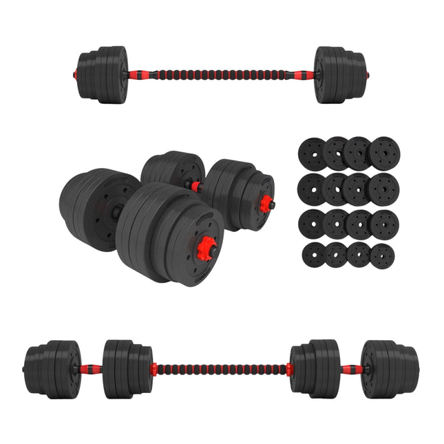 40 kg verstellbares Langhantel- & Kurzhantel-Set für das Home-Gym