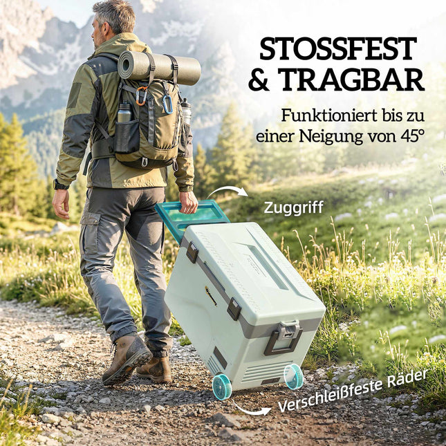 Glacière électrique à compresseur de 42,5 L avec Bluetooth et roulettes