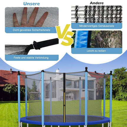 Filet de sécurité pour trampoline Ø427 cm pour trampolines de jardin filet de remplacement intérieur noir