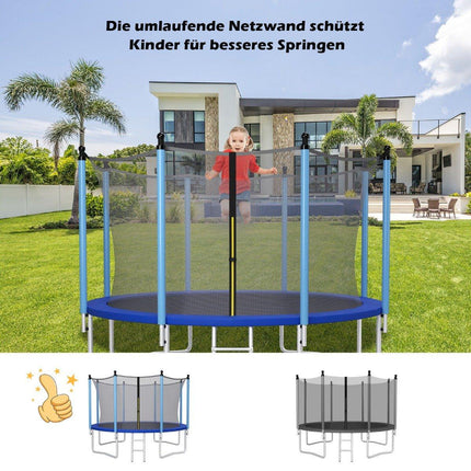Filet de sécurité pour trampoline Ø427 cm pour trampolines de jardin filet de remplacement intérieur noir