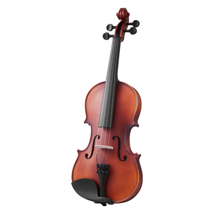 4/4 Violin Solid Wood Beginner Set, Matte Brown