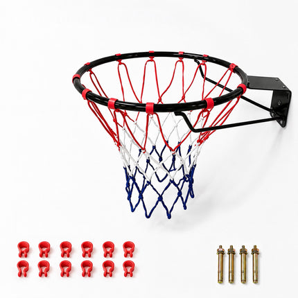 45 cm Wand-Basketballkorb mit dreifarbigem Netz