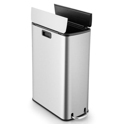 46L Edelstahl-Mülleimer mit Soft-Close-Deckel
