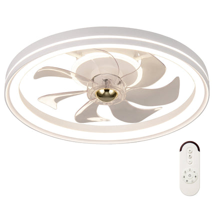 Ventilateur de plafond 48 cm avec lumière, réversible, LED à intensité variable