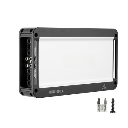 4-Channel Car Amplifier, Class D, Bridgeable, 4x500W