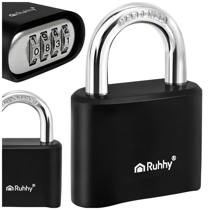 Cadenas à combinaison en acier à 4 chiffres, sécurité 50 mm
