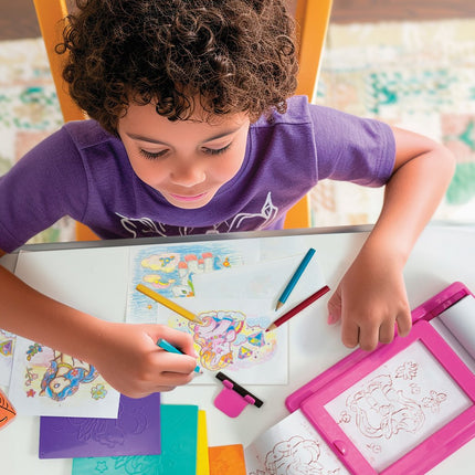 4M Kidzmaker Bastelset Einhorn-Rubbelbilder