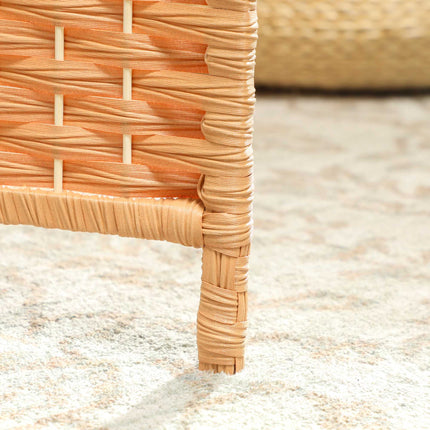 Paravent pliable à 4 panneaux, en polypropylène et bois de pin