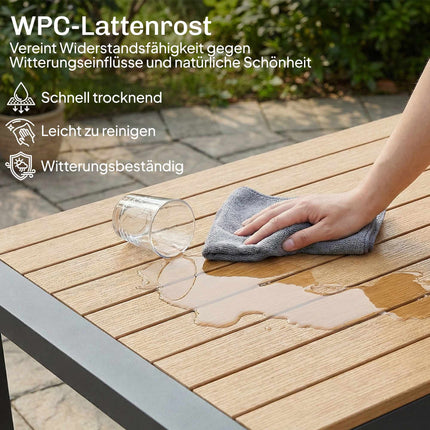 Ensemble de mobilier de patio modulaire 4 pièces avec sièges profonds