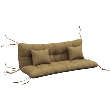 Ensemble de 4 coussins de siège imperméables, 150 x 50 cm, couleur beige