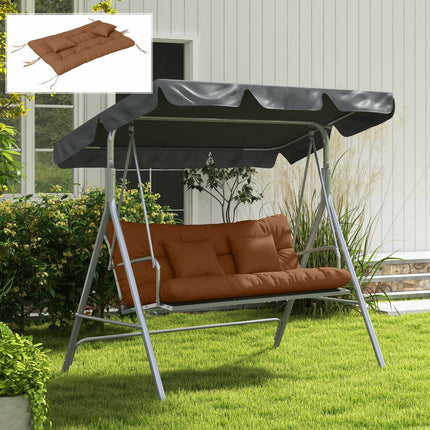 Ensemble de 4 coussins de siège imperméables, 150 x 50 cm, couleur beige