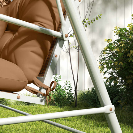 Ensemble de 4 coussins de siège imperméables, 150 x 50 cm, couleur beige