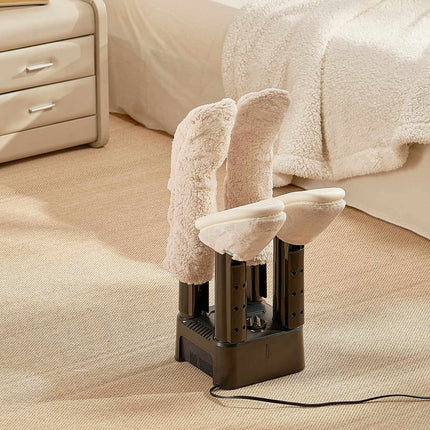 4-Tube Shoe and Boot Dryer with 3-Hour Timer, 200W