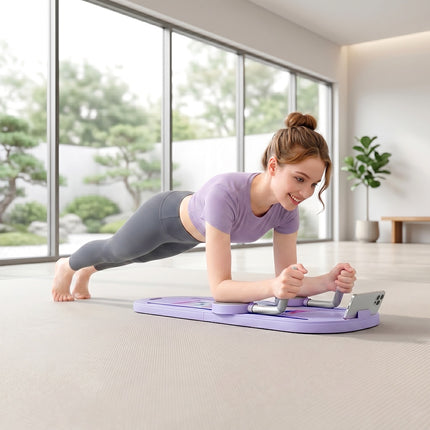 4-in-1 faltbares Pilates-Board-Set mit Widerstandsbändern