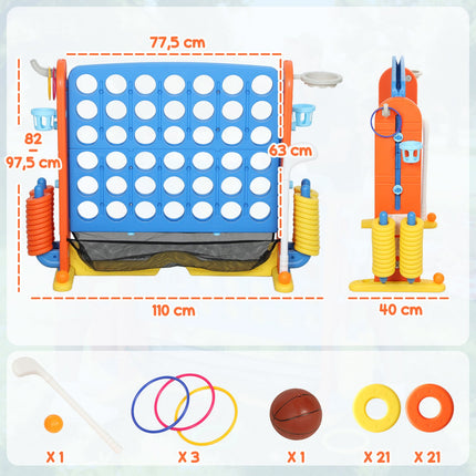 Ensemble de jeu 4 en 1, réglable, en plastique, coloré
