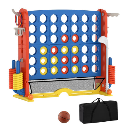 Ensemble de 4 jeux en 1 : Puissance 4, basketball, lancer d'anneaux, golf