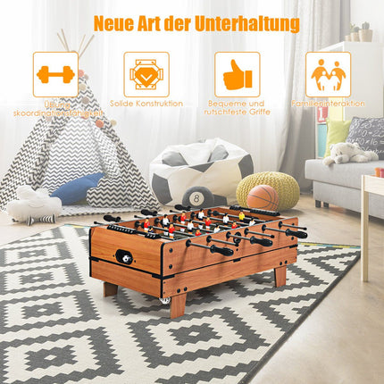 Table de jeu 4 en 1 : baby-foot, billard, tennis de table, hockey
