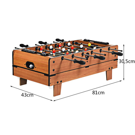 Table de jeu 4 en 1 : baby-foot, billard, tennis de table, hockey