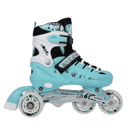 4-in-1 Inline Ice Skates, Mint, Size S (31-34)