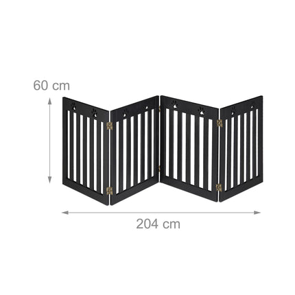 Clôture pour chien en 4 parties avec pattes