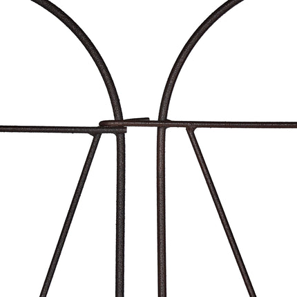 Treillis en 4 parties couleur rouille, lot de 3