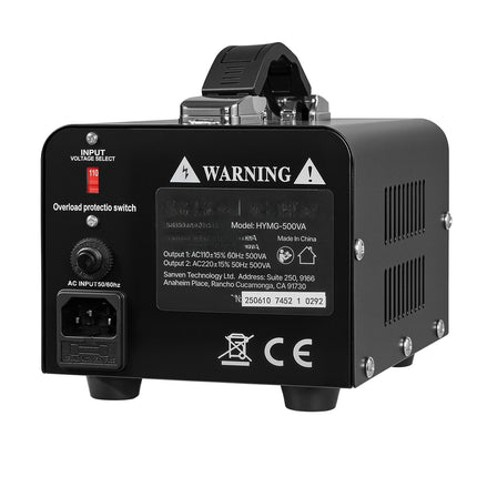 500VA Step Up/Down Voltage Transformer, 110V/220V, US/EU