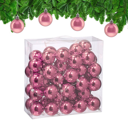 50 Glänzende Christbaumkugeln, Glänzendes Finish