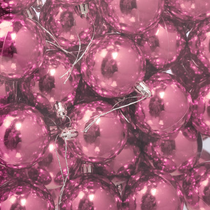 50 Glänzende Christbaumkugeln, Glänzendes Finish