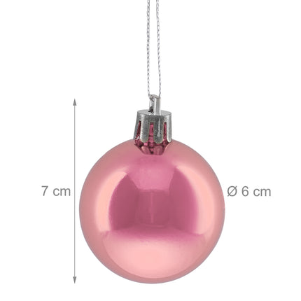 50 Glänzende Christbaumkugeln, Glänzendes Finish