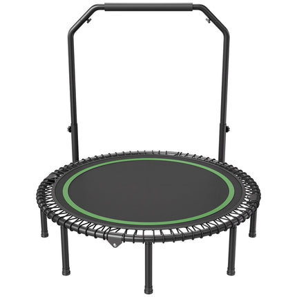 51-Inch Foldable Mini Trampoline, 450 lb, Adjustable Handle