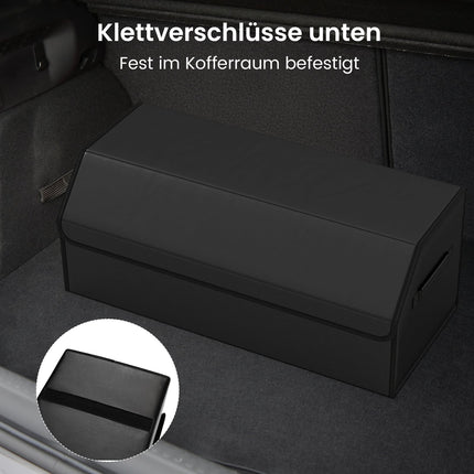 51L zusammenklappbarer Kofferraum-Organizer mit Deckel und Trennwand