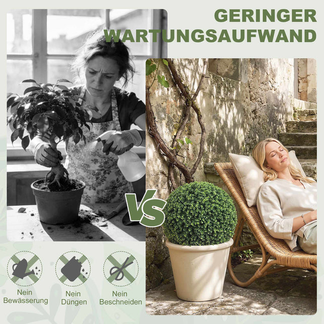 52 cm künstliche Eukalyptuskugeln 2er-Set, UV-beständig