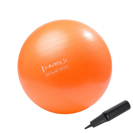 55cm Oranger Gymnastikball – Anti-Burst, Rutschfeste Oberfläche