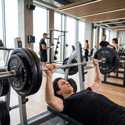 Disque de poids olympique noir de 5 kg, en fonte