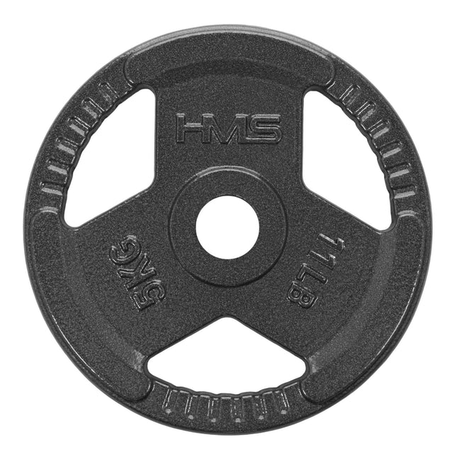 5 kg Hantelscheibe aus Gusseisen, ergonomische Griffe
