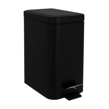 5L Badezimmereimer, Soft Close, Fußpedal, mattes Finish