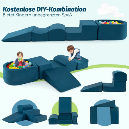 Ensemble de jeu en mousse 5 pièces avec piscine à balles pour enfants