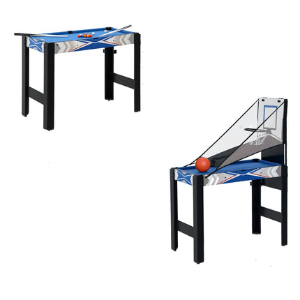 Table de jeu 5 en 1 : billard, tennis de table, hockey, basket-ball, tir à l'arc