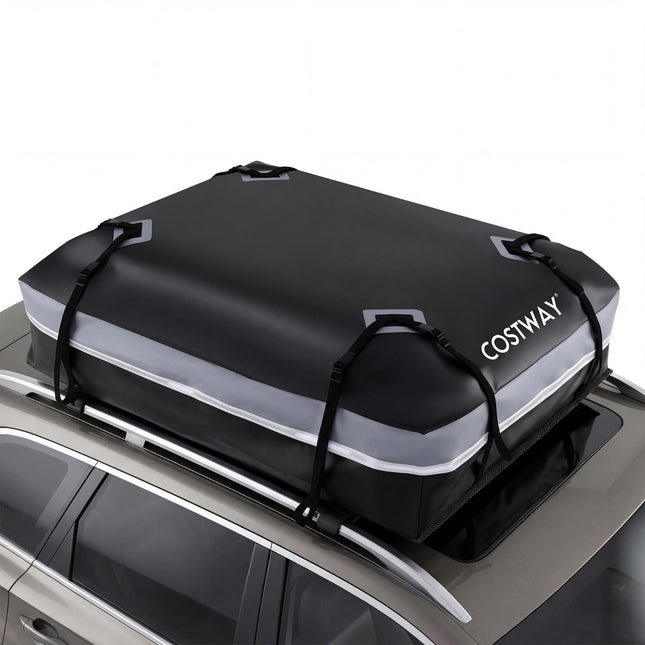 Coffre de toit pour voiture 600 L, PVC étanche, tapis antidérapant, verrouillable