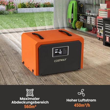 Déshumidificateur industriel 60 L/jour avec tuyau de drainage et minuterie